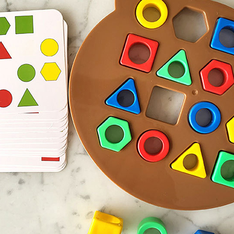 Board Game Quick - Children Puzzles Geometric Shape Quick Matching