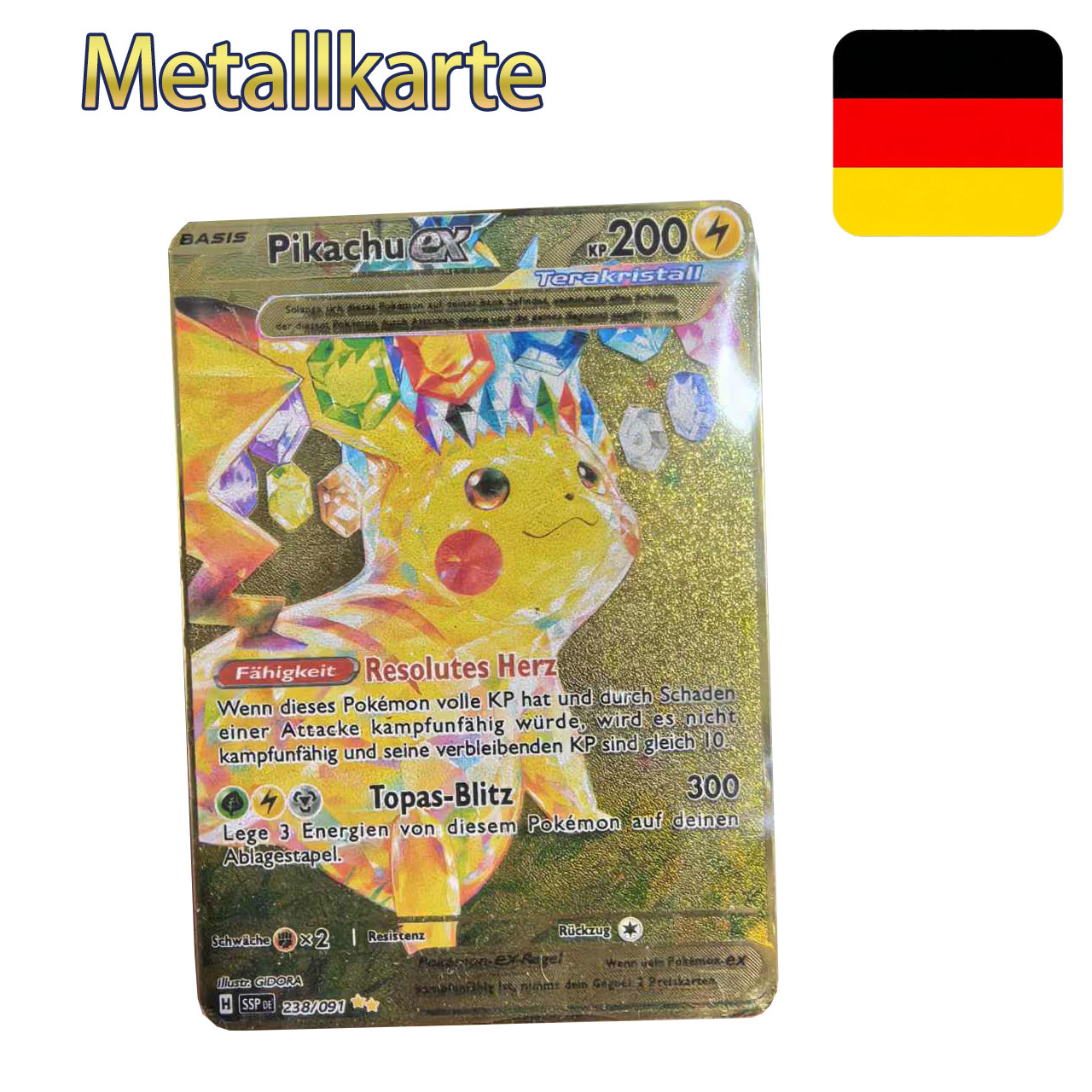 Board Game Diy - Pokemon Metal Cards in Deutsch Terastal