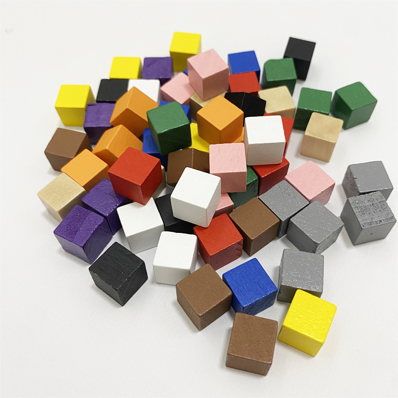 Board Game Impostor - 50Pcs/lots 10mm Colorful Wood Dice Cubes