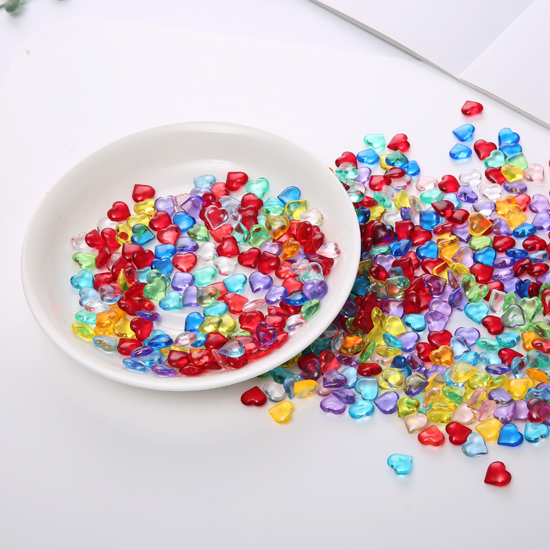 100PCS 10*4mm Heart Shape Acry - Board Game Impostor ulasan dan harga