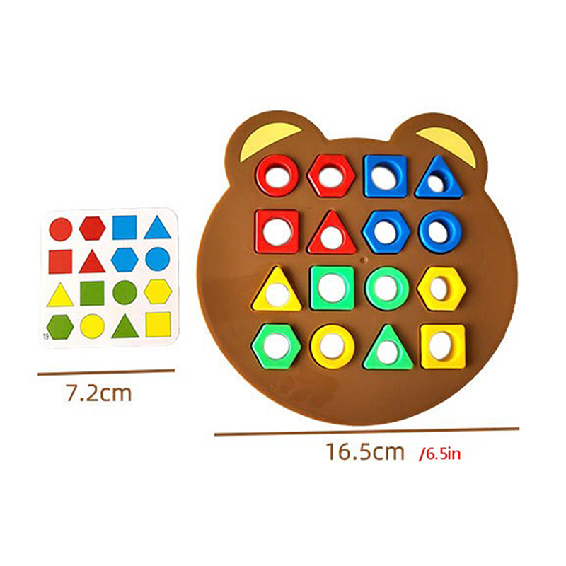 Children Puzzles Geometric Sha - Board Game Quick ulasan dan harga