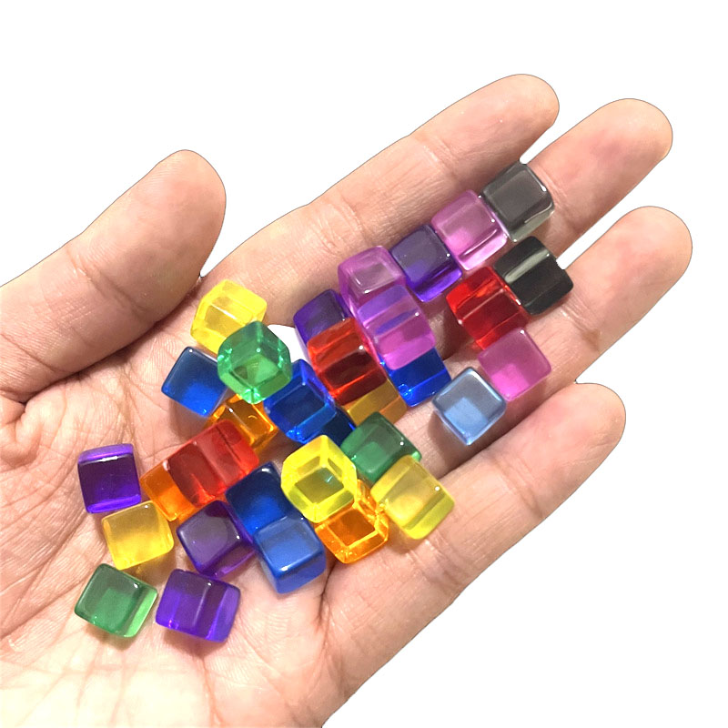 100pcs/set 8mm Clear Cube Dice - Board Game Impostor ulasan dan harga