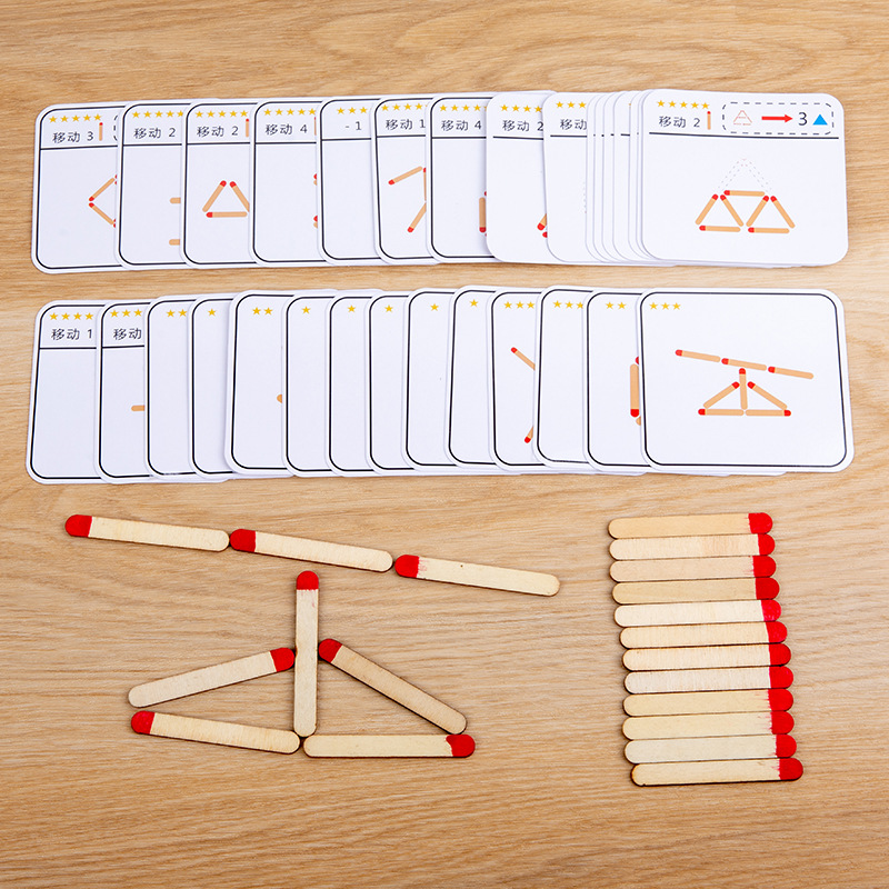 Montessori Matches Puzzles Gam - Board Game Diy ulasan dan harga