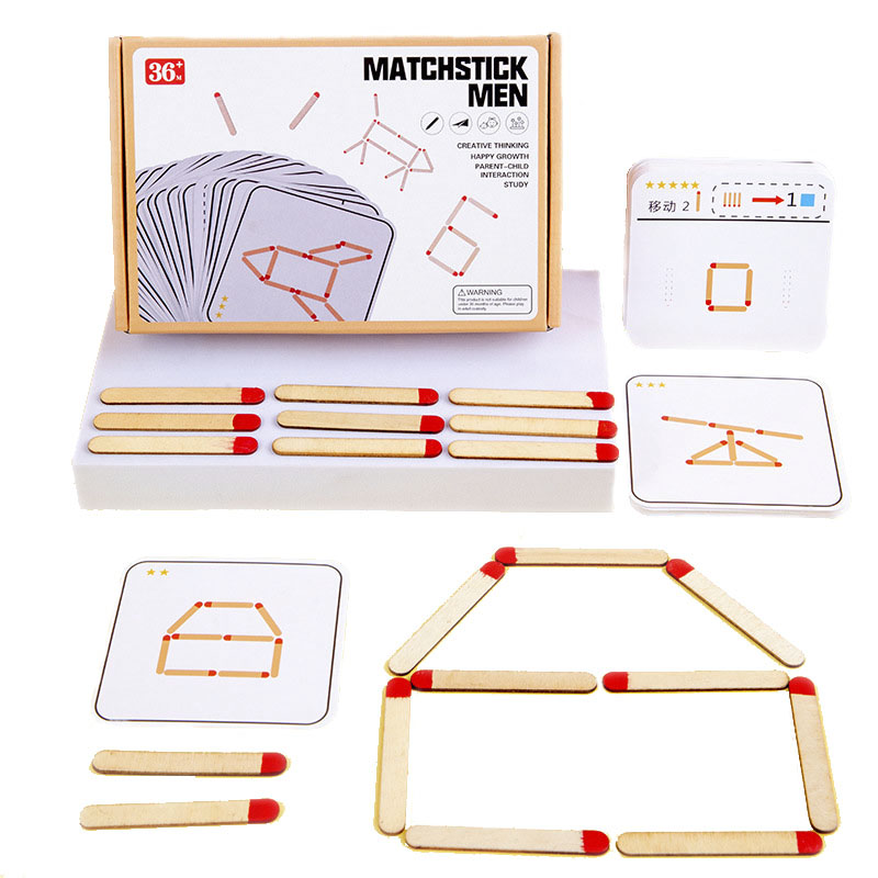 Montessori Matches Puzzles Gam - Board Game Diy ulasan dan harga