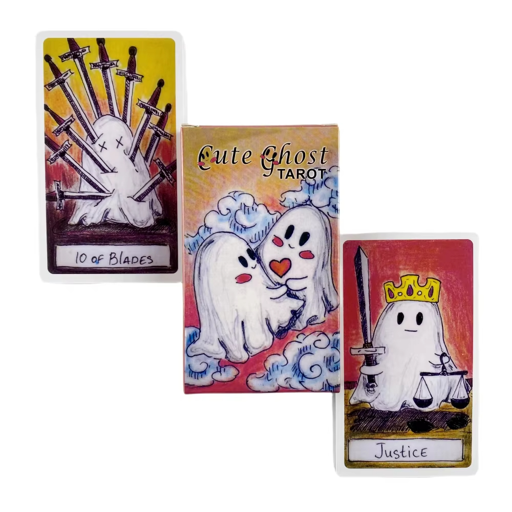 Cute Ghost Tarot Deck Toy Set  - Board Game Zone ulasan dan harga
