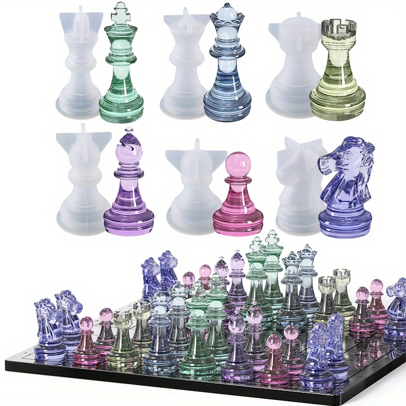 23pcs Chess Set with Silicone  - Board Game Diy ulasan dan harga