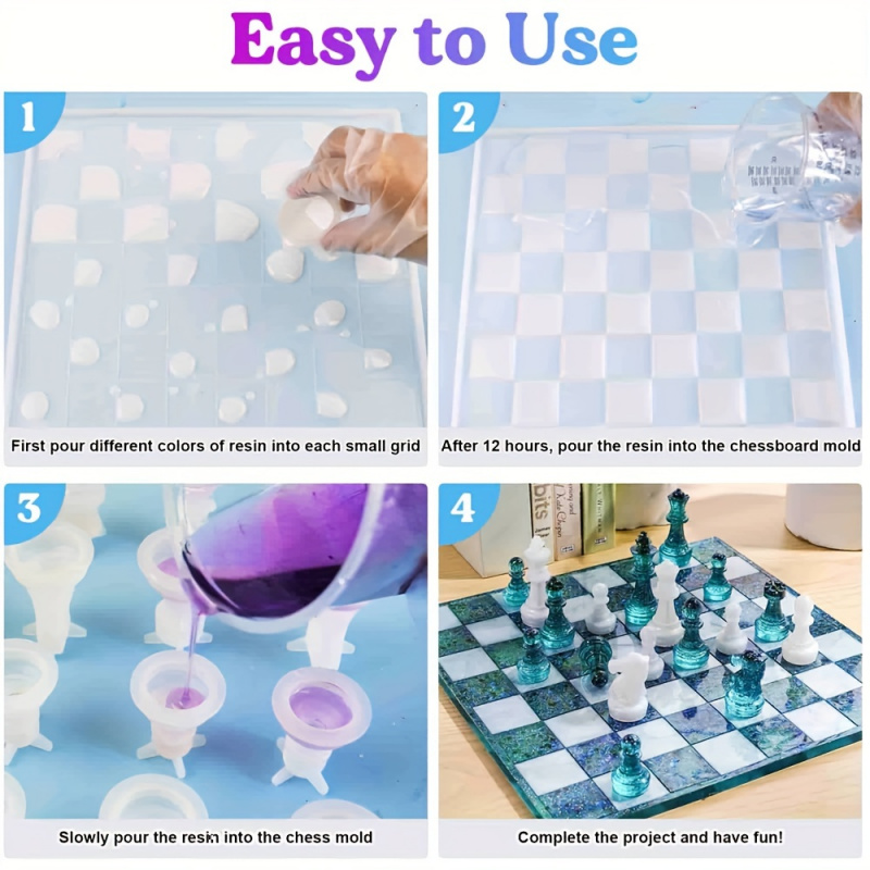 23pcs Chess Set with Silicone  - Board Game Diy ulasan dan harga