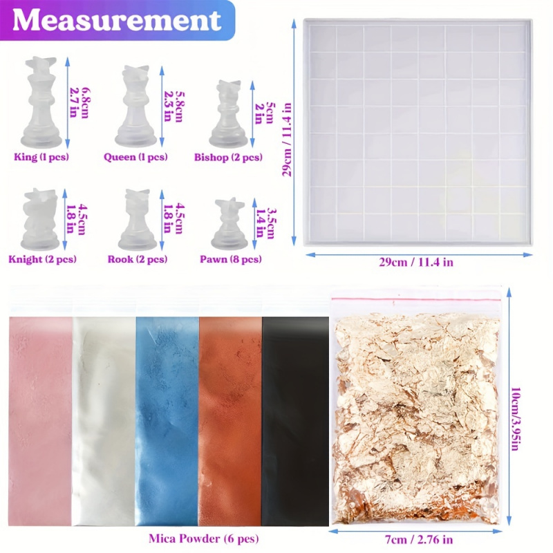 23pcs Chess Set with Silicone  - Board Game Diy ulasan dan harga