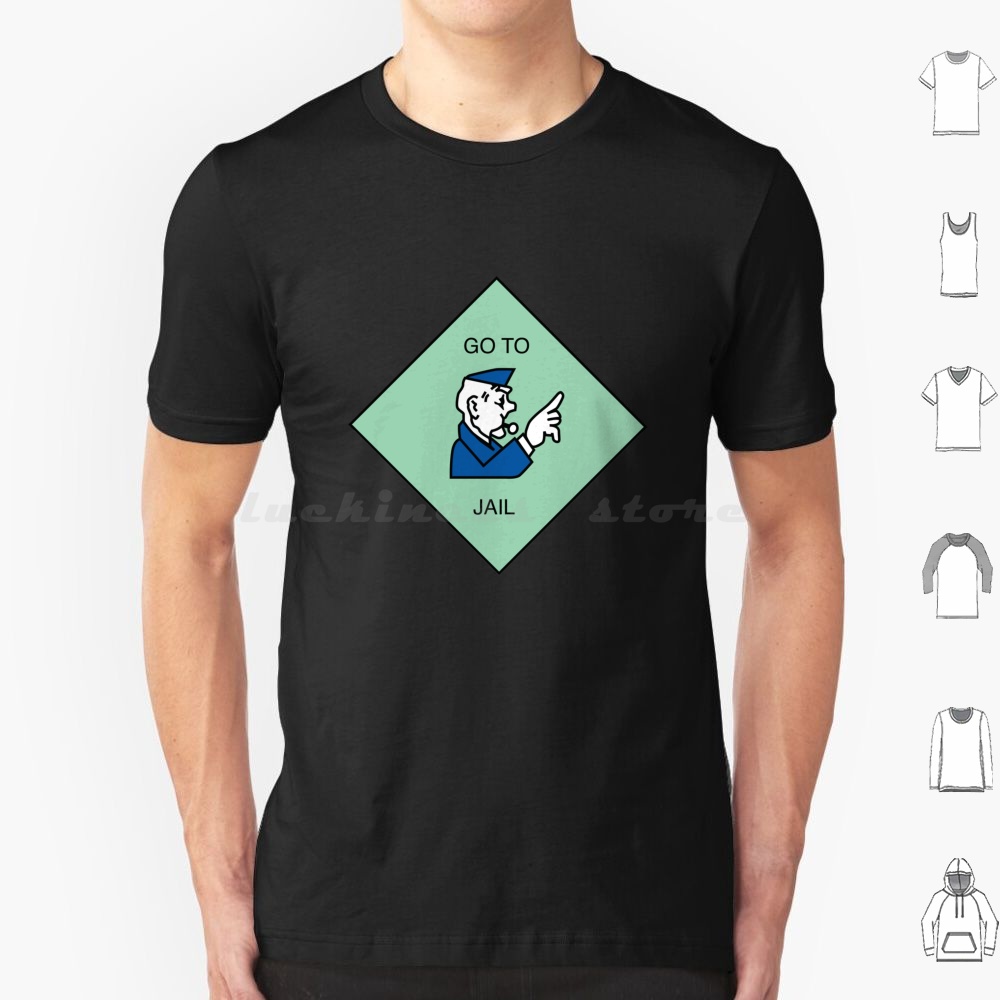 Go To Jail-T Shirt Cotton Men  - Board Game Diy ulasan dan harga