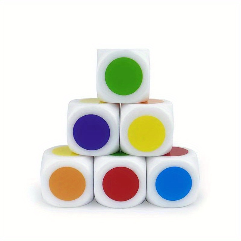 10Pcs Multicolor 6-Sided Numbe - Board Game Yahtzee ulasan dan harga