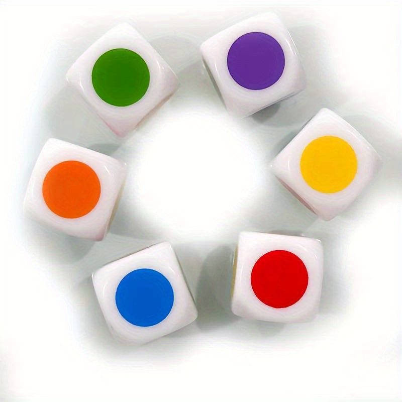 10Pcs Multicolor 6-Sided Numbe - Board Game Yahtzee ulasan dan harga