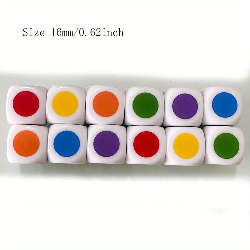 10Pcs Multicolor 6-Sided Numbe - Board Game Yahtzee ulasan dan harga