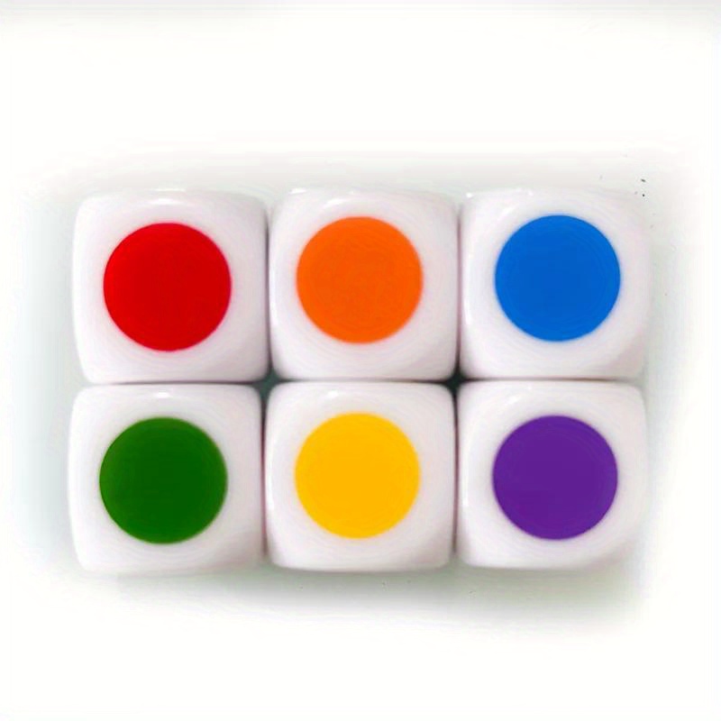 10Pcs Multicolor 6-Sided Numbe - Board Game Yahtzee ulasan dan harga
