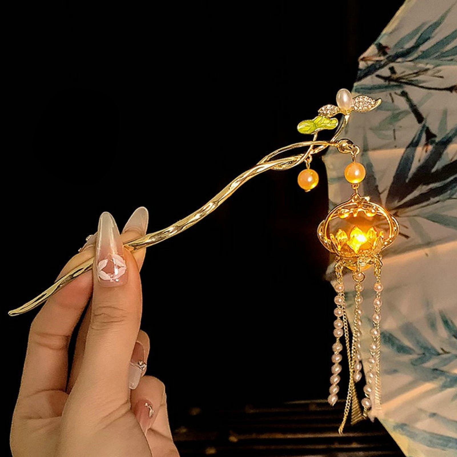 Luminous Flower Hairpin For Wo - Board Game Go ulasan dan harga