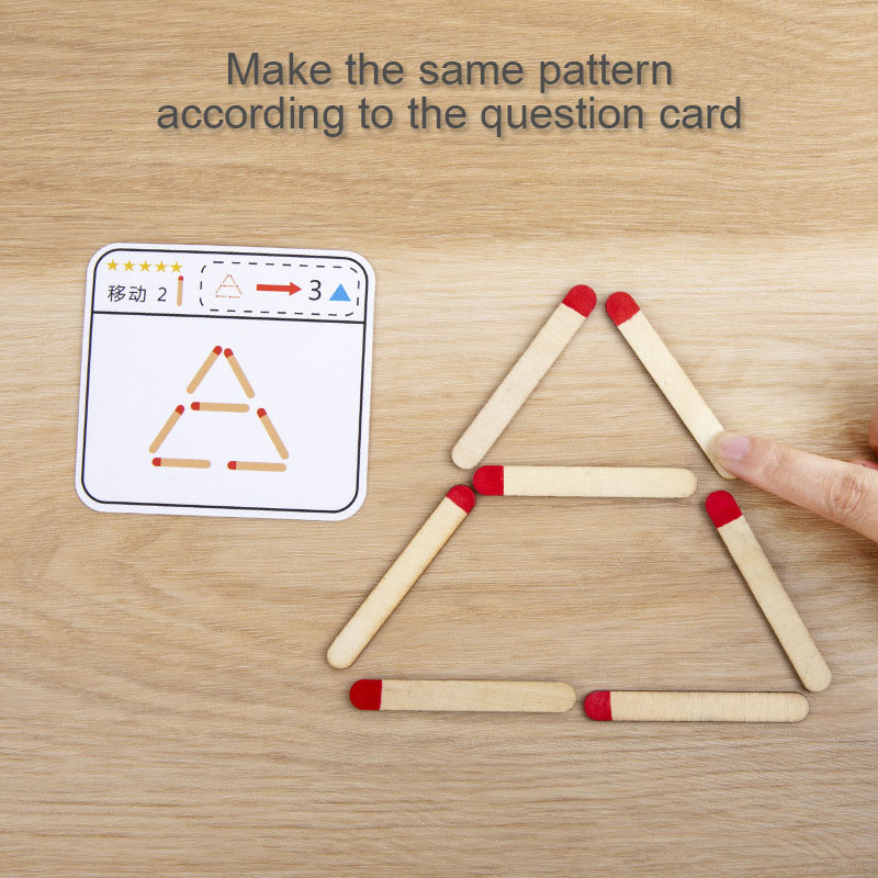 Montessori Matches Puzzles Gam - Board Game Diy ulasan dan harga