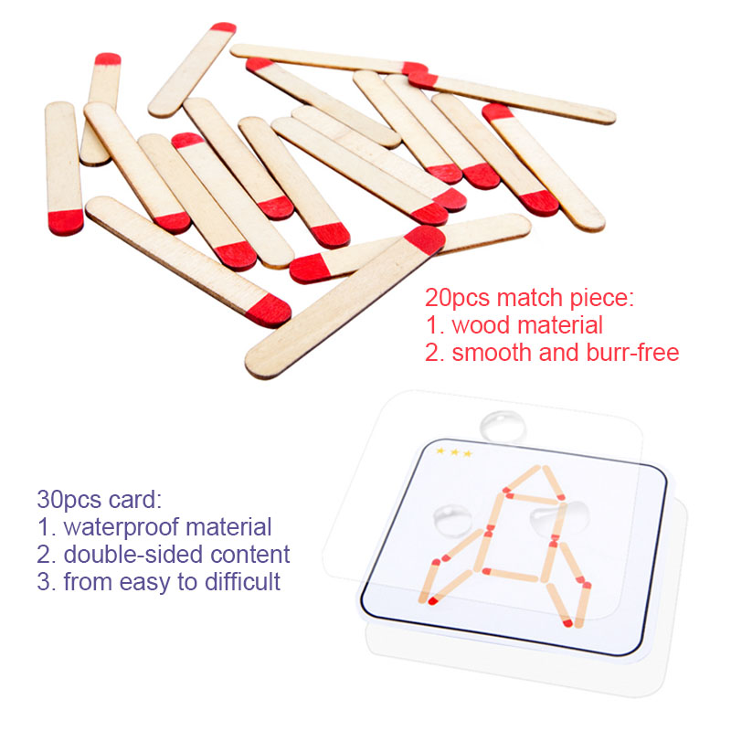 Montessori Matches Puzzles Gam - Board Game Diy ulasan dan harga