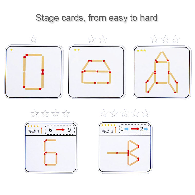 Montessori Matches Puzzles Gam - Board Game Diy ulasan dan harga