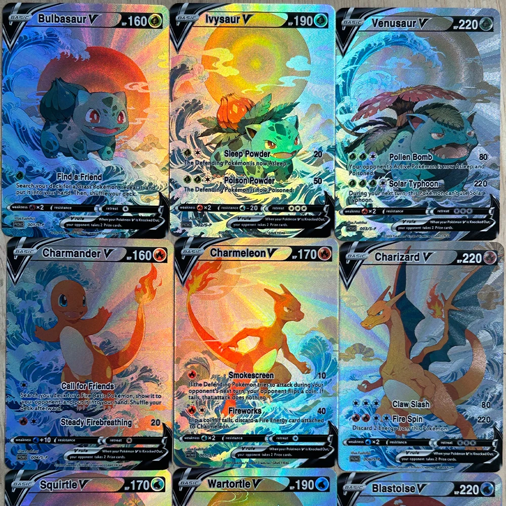 9Pcs/set DIY Anime PTCG Collec - Board Game Diy ulasan dan harga