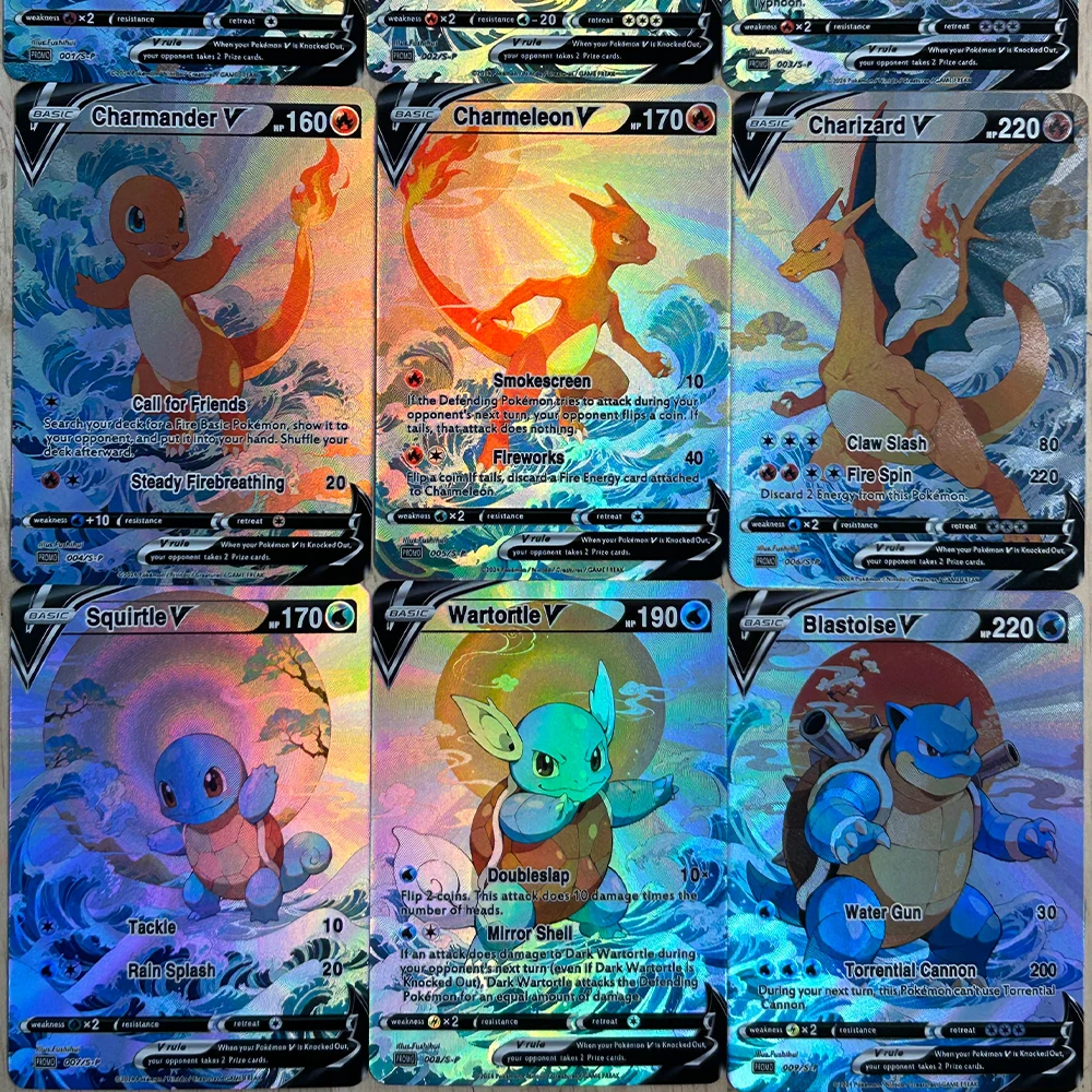 9Pcs/set DIY Anime PTCG Collec - Board Game Diy ulasan dan harga