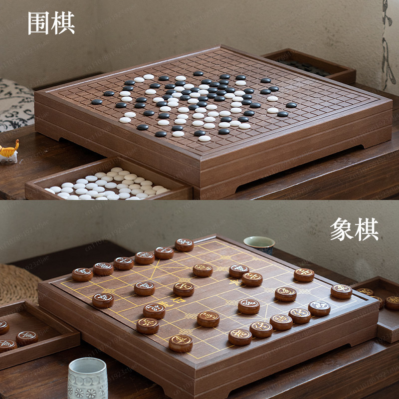 High-End Solid Wood Go & Chine - Board Game Go ulasan dan harga