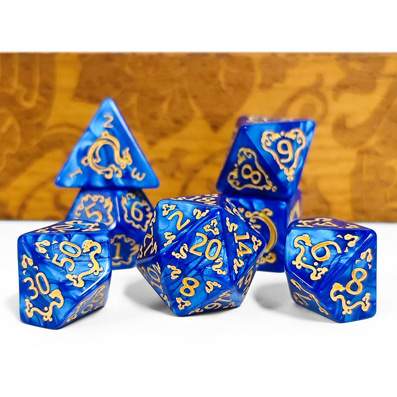 7pcs DND Dice 7Pcs/set Dragon  - Board Game Zone ulasan dan harga