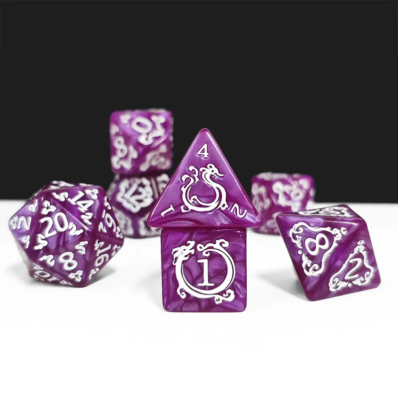 7pcs DND Dice 7Pcs/set Dragon  - Board Game Zone ulasan dan harga