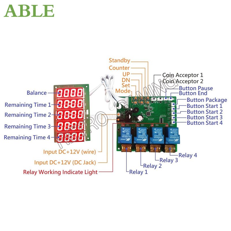 JY-215 Inbuilt Counter 4 Chann - Board Game Impostor ulasan dan harga